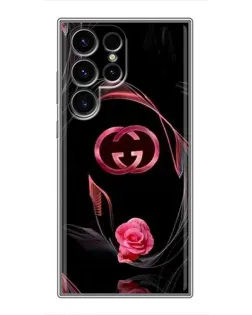 Чохол для Ulefone Note 22 з картинкою «Gucci — неонова троянда»