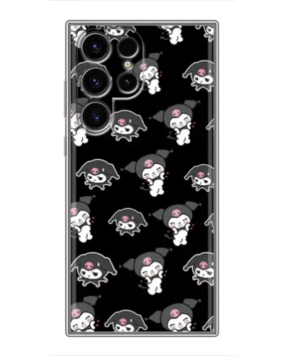 Чохол для Ulefone Note 22 з картинкою «Чорний паттерн Kuromi»