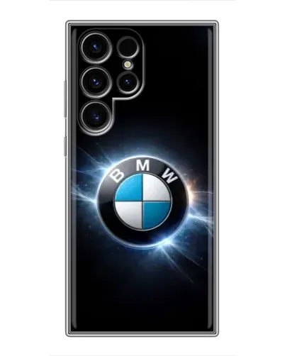Чохол для Ulefone Note 22 з картинкою «BMW — неонове сяйво»