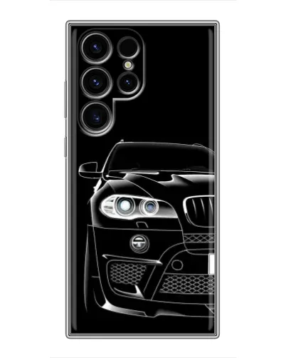 Чохол для Ulefone Note 22 з картинкою «Темний силует BMW»