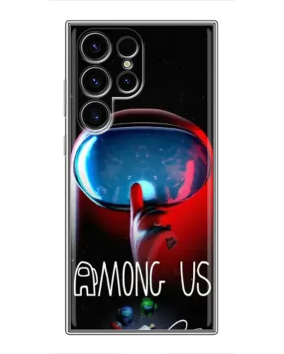 Чохол для Ulefone Note 22 з картинкою «Червоний імпостер — макро»