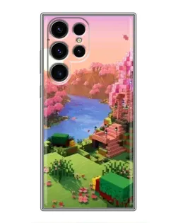 Чохол для Ulefone Note 22 з картинкою «Рожеве дерево Minecraft»