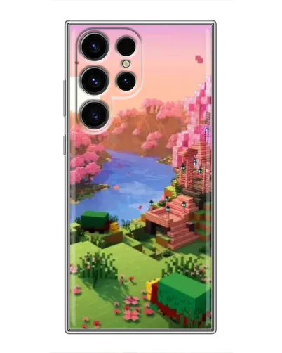 Чохол для Ulefone Note 22 з картинкою «Рожеве дерево Minecraft»