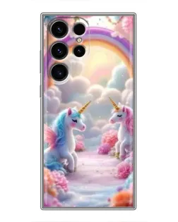 Чехол для Ulefone Note 22 с картинкой «Радуга и единороги» Чехол для Ulefone Note 22 с картинкой «Радуга и единороги»