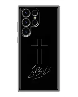 Чехол для Ulefone Note 22 с картинкой «Графический крест Jesus»