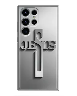 Чехол для Ulefone Note 22 с картинкой «Металлический крест Jesus»