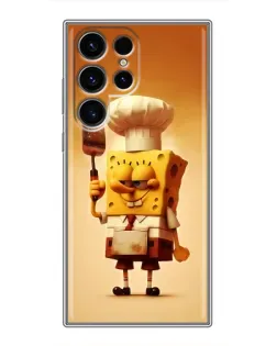 Чехол для Ulefone Note 22 с картинкой «Губка Боб повар»