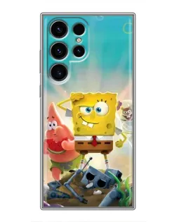 Чехол для Ulefone Note 22 с картинкой «Спанч Боб победитель»