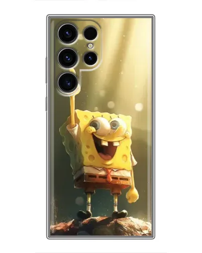 Чехол для Ulefone Note 22 с картинкой «Сияющий Спанч Боб»