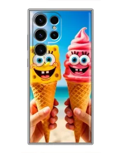 Чехол для Ulefone Note 22 с картинкой «Спанч Боб мороженое»