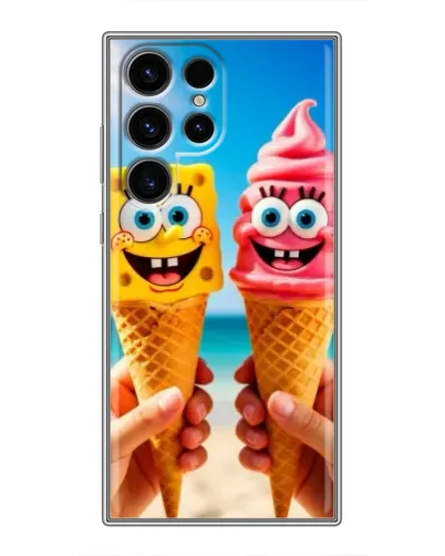 Чехол для Ulefone Note 22 с картинкой «Спанч Боб мороженое»