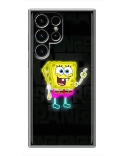 Чехол для Ulefone Note 22 с картинкой «Неоновый Губка Боб»