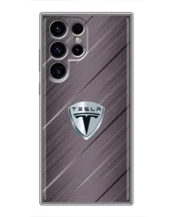 Чохол для Ulefone Note 22 з картинкою «Металева текстура Tesla»