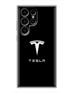 Чохол для Ulefone Note 22 з картинкою «Tesla White Logo»