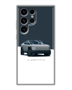 Чохол для Ulefone Note 22 з картинкою «Сріблястий Cybertruck Tesla»