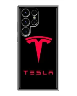 Чохол для Ulefone Note 22 з картинкою «Tesla Red Logo»