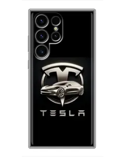 Чохол для Ulefone Note 22 з картинкою «Tesla — срібне авто»