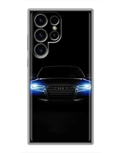 Чохол для Ulefone Note 22 з картинкою «Audi в неоні»