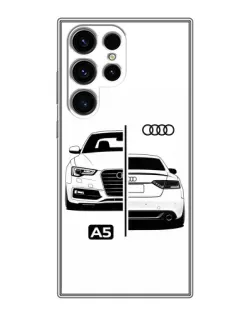 Чохол для Ulefone Note 22 з картинкою «Audi — контрастний дизайн»