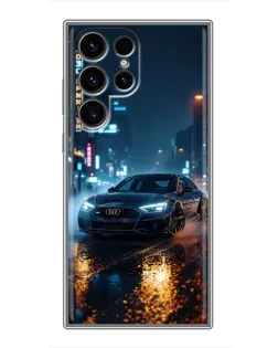 Чохол для Ulefone Note 22 з картинкою «Нічне місто та Audi»