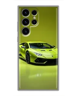 Чохол для Ulefone Note 22 з картинкою «Салатовий Lamborghini Huracan»