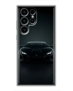 Чохол для Ulefone Note 22 з картинкою «Чорний Lamborghini Aventador»