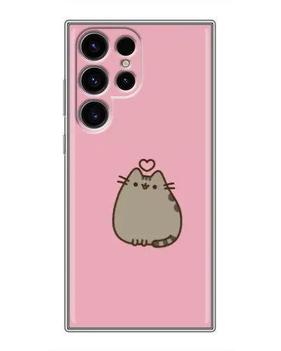 Чехол для Ulefone Note 22 с картинкой «Pusheen сердце» Чехол для Ulefone Note 22 с картинкой «Pusheen сердце»