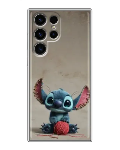 Чехол для Ulefone Note 22 с картинкой «Стич на коричневом фоне»