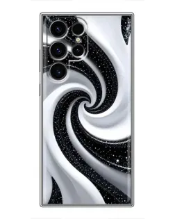 Чохол для Ulefone Note 22 з картинкою «Чорно-біла спіраль»