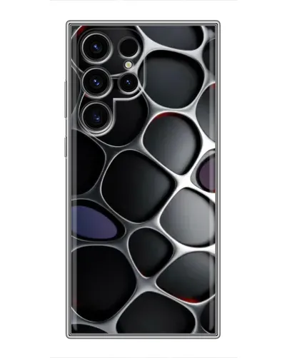 Чохол для Ulefone Note 22 з картинкою «Об'ємна темна решітка»