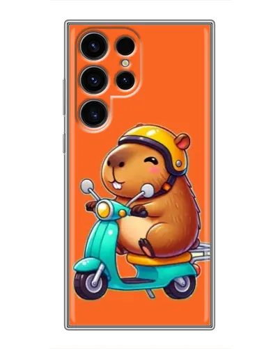 Чохол для Ulefone Note 22 з картинкою «Капібара на скутері»