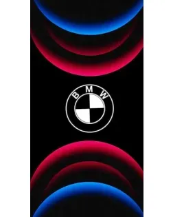 Чехол для Ulefone с картинкой «Логотип BMW и неоновые дуги»
