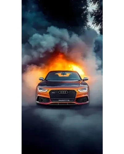 Чохол для Ulefone з картинкою «Audi у вогняному диму» Чохол для Ulefone з картинкою «Audi у вогняному диму»