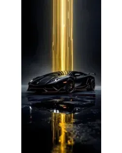 Чехол для Ulefone с картинкой «Ночной Lamborghini драйв»