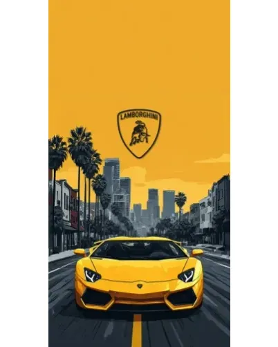 Чехол для Ulefone с картинкой «Желтый Lamborghini город» Чехол для Ulefone с картинкой «Желтый Lamborghini город»