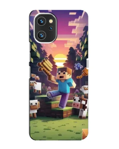 Чехол для UMIDIGI A13 Pro с картинкой «Стив на ферме»