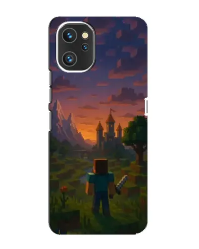 Чехол для UMIDIGI A13 Pro с картинкой «Стив у башни»