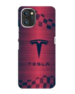 Чехол для UMIDIGI A13 Pro с картинкой «Тесла красный карбон»