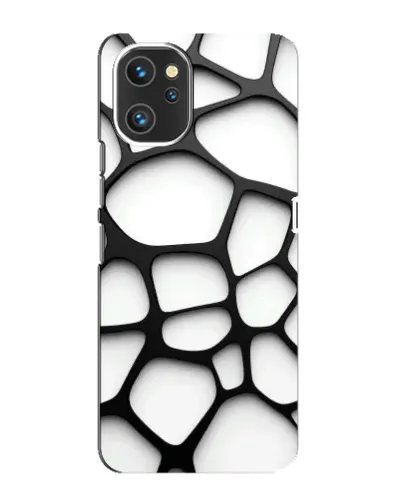 Чехол для UMIDIGI A13 Pro с картинкой «Белая объемная сетка»