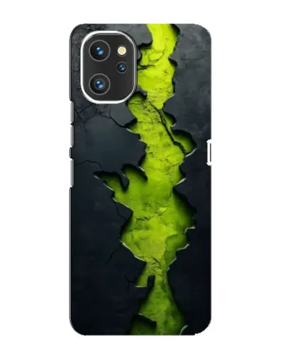 Чехол для UMIDIGI A13 Pro с картинкой «Салатовый разлом скалы»