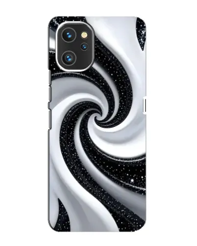 Чехол для UMIDIGI A13 Pro с картинкой «Черно-белая спираль»