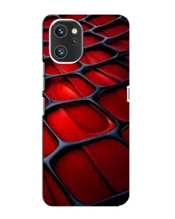 Чехол для UMIDIGI A13 Pro с картинкой «Красная глянцевая сетка»