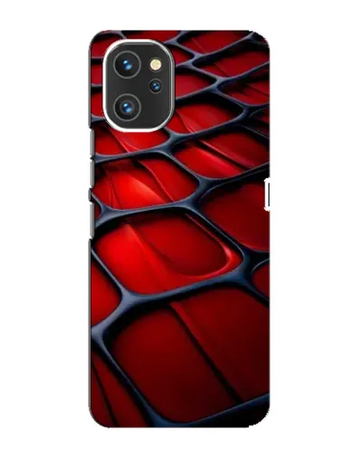 Чехол для UMIDIGI A13 Pro с картинкой «Красная глянцевая сетка»