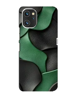 Чехол для UMIDIGI A13 Pro с картинкой «Зеленые кожаные волны»