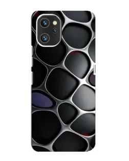 Чехол для UMIDIGI A13 Pro с картинкой «Объемная темная решетка»