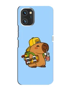 Чехол для UMIDIGI A13 Pro с картинкой «Капибара на скейте»