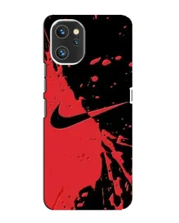 Чехол для UMIDIGI A13 с картинкой «Красные брызги Nike»