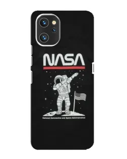 Чохол для UMIDIGI A13 з картинкою «NASA — крокуємо по Місяцю»