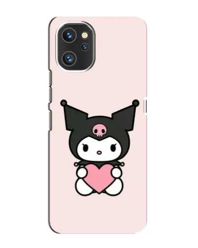 Чехол для UMIDIGI A13 с картинкой «Kuromi и сердце»