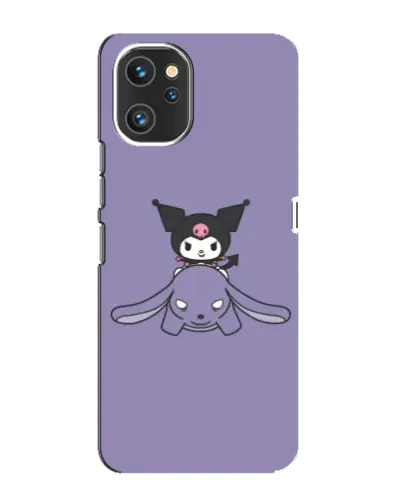 Чехол для UMIDIGI A13 с картинкой «Kuromi на лиловом фоне»